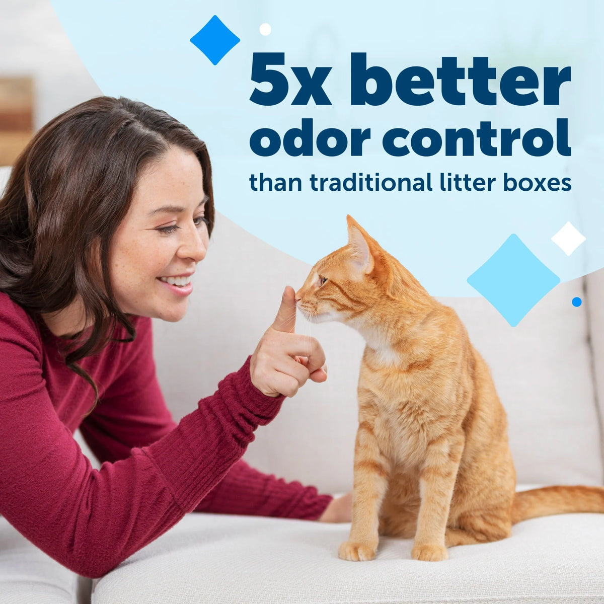 PetSafe ScoopFree Complete Replacement Blue Crystal Litter Tray?? 6-Pack Easy Cleanup with Disposable Tray Includes Leak Protection and Low Tracking Litter