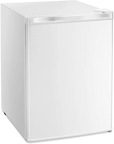 Antarctic Star Compact Chest Upright Freezer Single Door Reversible Stainless Steel Door, Compact Adjustable Removable Shelves for Home Office, 1.1 cu.Black