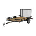 5 ft. x 8 ft. Wood Floor Utility Trailer w Sliding Rail System