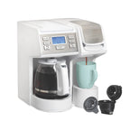 Hamilton Beach FlexBrew Trio 2-Way Coffee Maker, Compatible with K-Cup Pods or Grounds, Combo, Single Serve & Full 12c Pot, Black - Fast Brewing (49902)