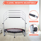 BCAN 40/48" Foldable Mini Trampoline，Workout Max Load 330lbs/440lbs