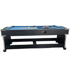 4 In 1 Multi-functional Game Table with Full Accessories for Home, MDF, 7Ft