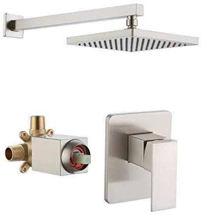 KES Black Shower Faucet Shower Valve Rain Shower