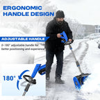 2 * 40V Electric Cordless Snow Shovel  13 Inch Brushless Electric Snow Blower with 2��4.0Ah Batteries & Fast Charger  13" Width  6" Depth  25FT Throw Distance Snow Shovel for Driveway  Patio