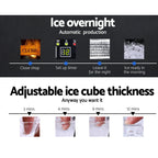 60kg Ice Maker Machine, Adjustable Thickness - Devanti