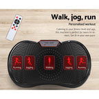 Everfit Home Fitness Vibration Machine Platform Black