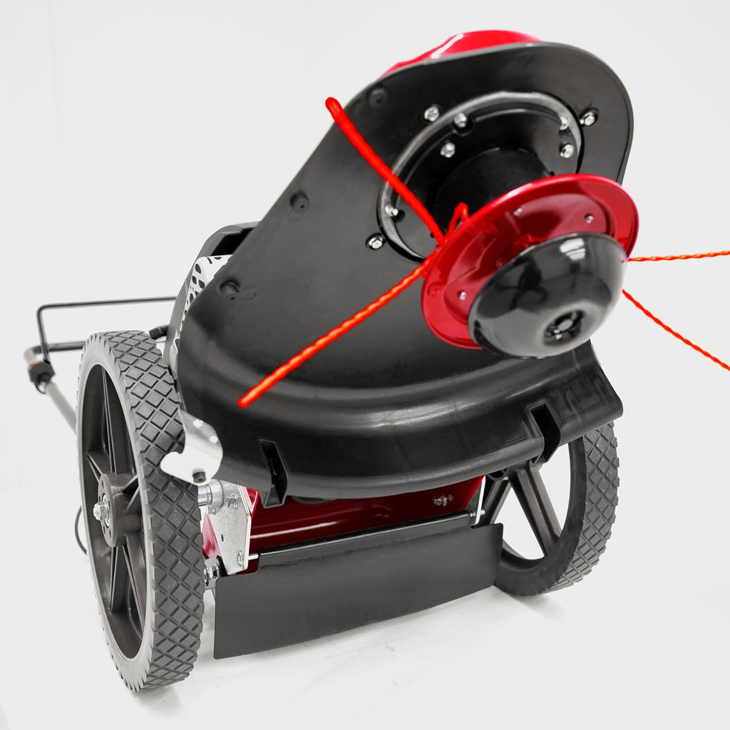 Walk Behind String Mower With 160cc Viper 4-Cycle Engine, 22 ?Cutting Diameter, 14 ?Never-Go-Flat Wheels, Easy Assembly, Adjustable Handlebar, Model # 40314