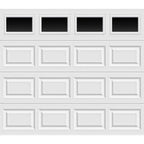 Classic Collection 8 ft. x 7 ft. 6.5 R-Value Insulated Garage Door with Plain Windows A768954