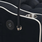 Fashionable modern and multi-functional foldable velvet sofa bed