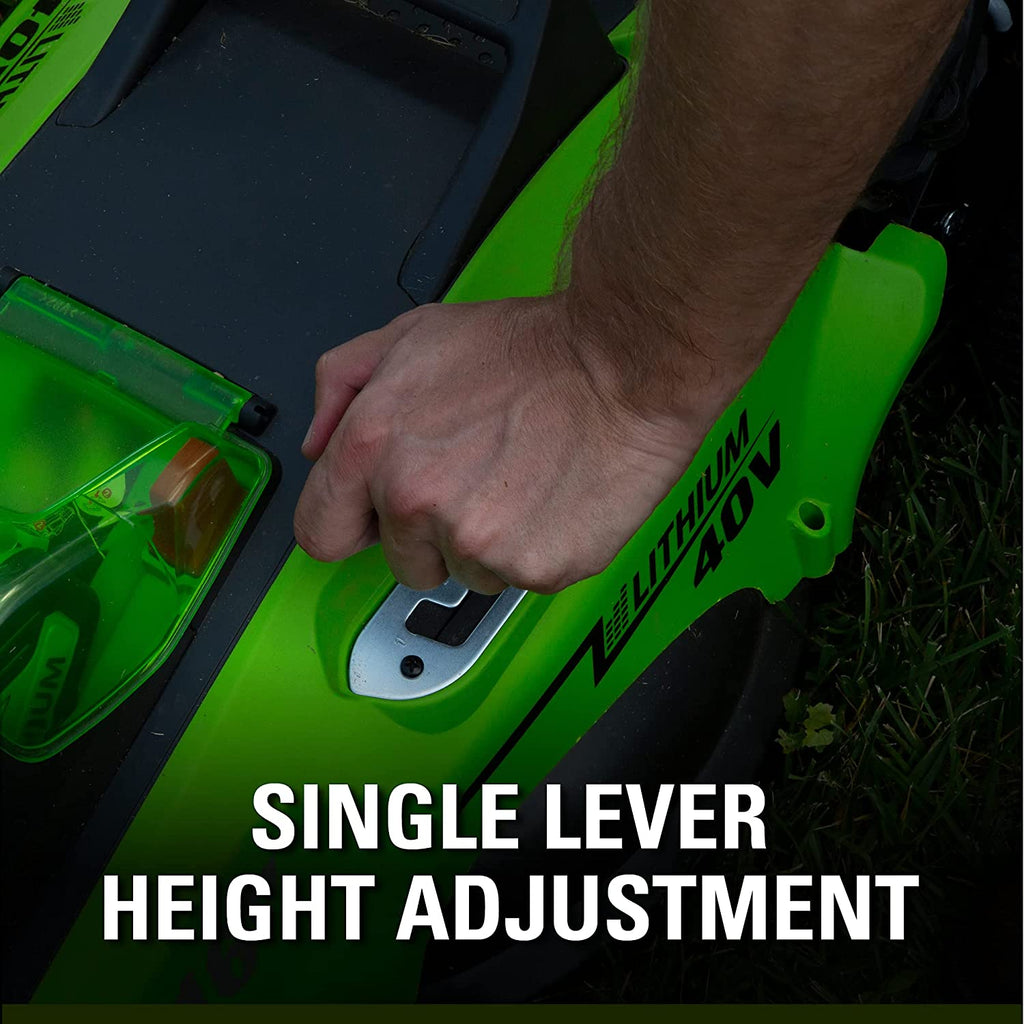 40V 16  Cordless Electric Lawn Mower, 4.0Ah Battery and Charger Included