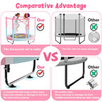 VGMiu 60" Trampoline for Kids, 5 FT Toddler Baby Trampoline