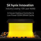 SK hynix Gold P31 PCIe NVMe Gen3 M.2 2280 Internal SSD | Up to 3500MB/S