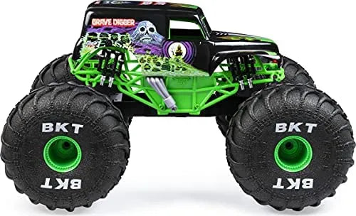 Monster Jam, Official Mega Grave Digger All-Terrain Remote Control Monster Truck with Lights