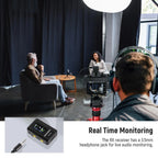 NEEWER Wireless Lavalier Microphone System with Charging Case