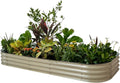 Garden Raised Garden Bed Kit, 11" Tall 10 in 1 Modular Raised Garden Beds Kit, Metal Planter Box for Vegetables, Flowers, Herbs, Morden Gray