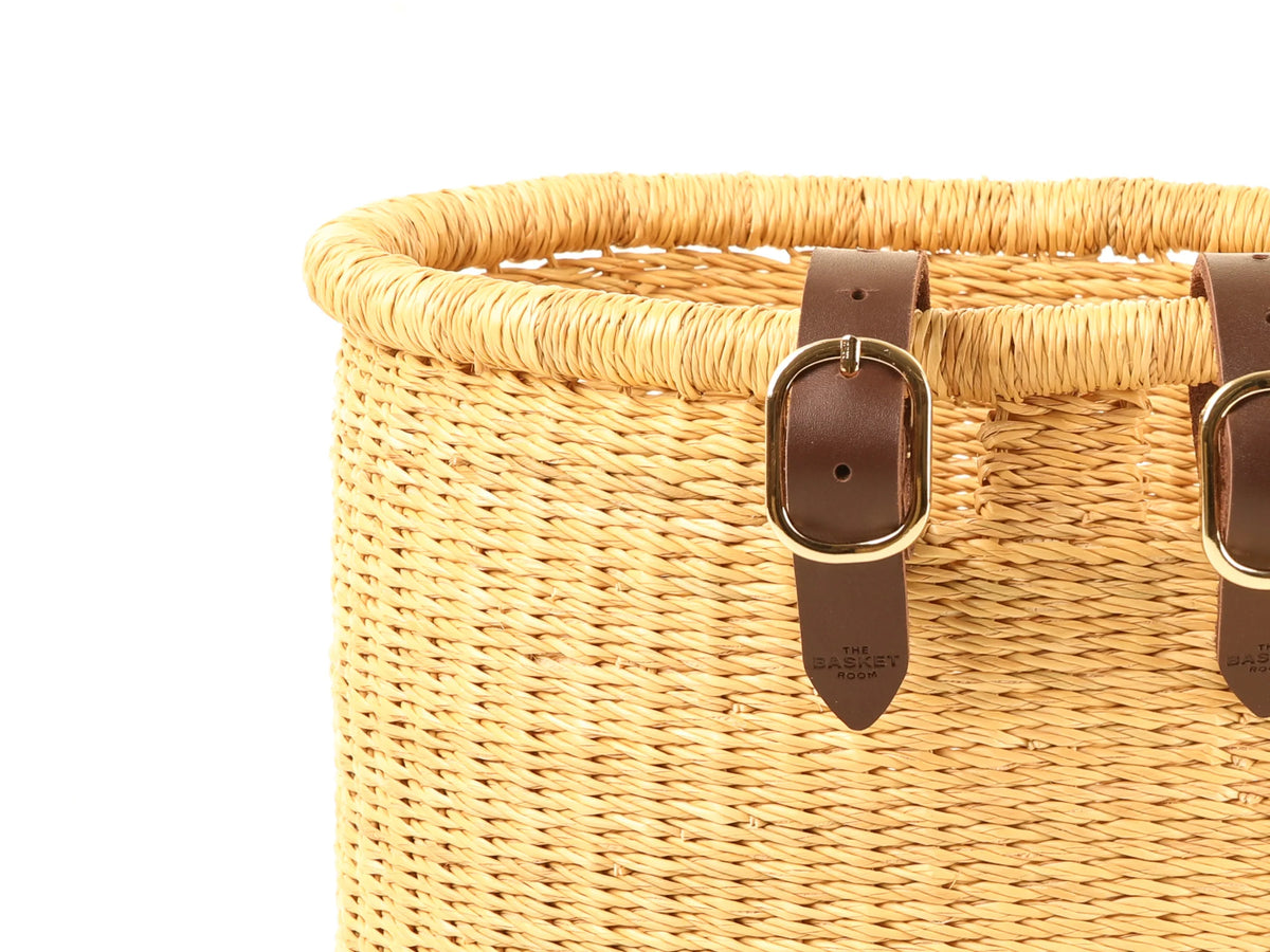 BULI : Handcrafted Natural Oblong Bike Basket