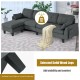 Reversible Sectional Sofa Couch L-Shaped Sofa Couch with Ottoman