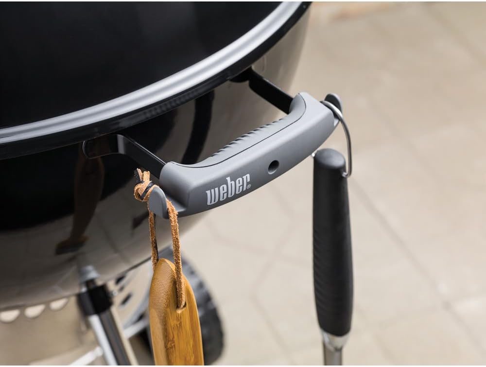 Weber Original Kettle Premium Charcoal Grill  22-Inch  Black – Outdoor BBQ Grill with Built‑In Thermometer  Heat Control Dampers & One‑Touch™ Cleaning System