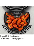 CHEFMAN Multifunctional Digital Air Fryer+ Rotisserie, Dehydrator, Convection Oven, 17 Touch Screen Presets Fry, Roast, Dehydrate, Bake, XL 10L Family Size, Auto Shutoff, Large Easy-View Window, Black