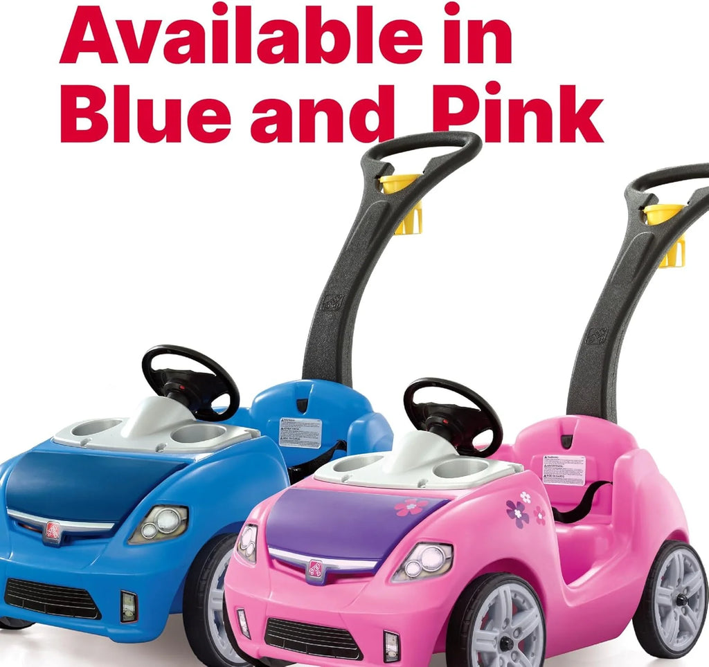 Step2 Whisper Ride II Ride On Push Toy Car, Pink �C Ride On Car with Included Seat Belt, Easy Storage and Transport, Makes a Great Stroller Alternative