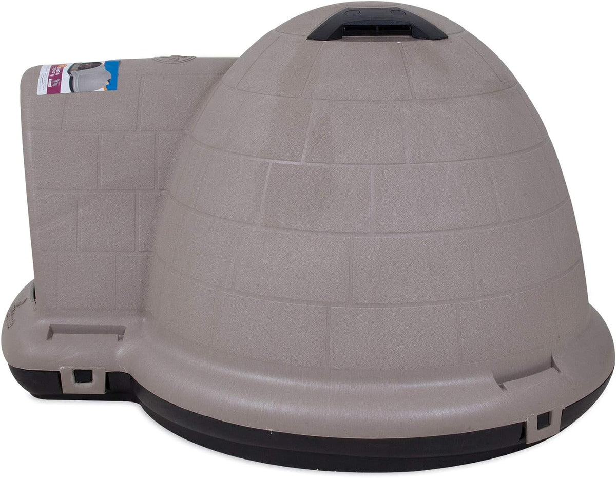 Petmate Indigo Dog House (Igloo Dog House, Made in USA with 90% Recycled Materials, All-Weather Protection Pet Shelter) for XL Dogs -90 to 125 pounds, Made in USA