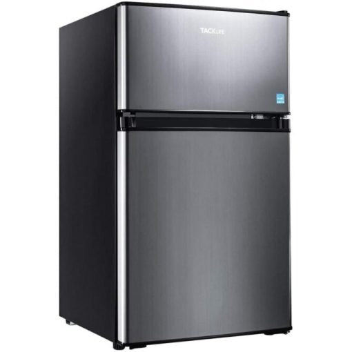 Compact 2-Door Mini Fridge with Freezer, 3.1 Cu.Ft, LED Light, Energy Efficient, Adjustable Temperature
