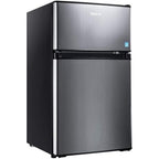 Compact 2-Door Mini Fridge with Freezer, 3.1 Cu.Ft, LED Light, Energy Efficient, Adjustable Temperature