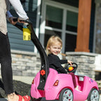Step2 Whisper Ride II Ride On Push Toy Car, Pink �C Ride On Car with Included Seat Belt, Easy Storage and Transport, Makes a Great Stroller Alternative