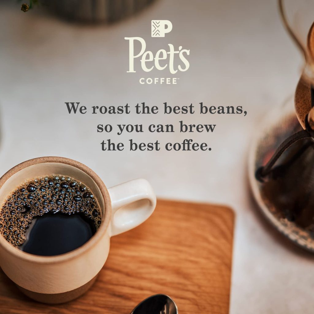 Peet’s Coffee Major Dickason’s Blend Dark Roast K-Cup Pods, 75 Count, Compatible with Keurig Brewers