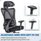 SUNNOW Ergonomic Office Chair, Mesh Computer Desk Chair , High Back Executive Task Chair