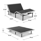 ASONLY Adjustable Bed Frame Queen with Massage