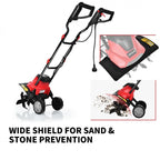 Corded Electric Tiller and Cultivator 9-Inch Tilling Depth