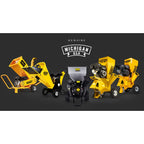 MICHIGAN 18HP 420cc Petrol Commercial Wood Chipper, Electric Key Start, Tree Mulcher - Ravenger 1850