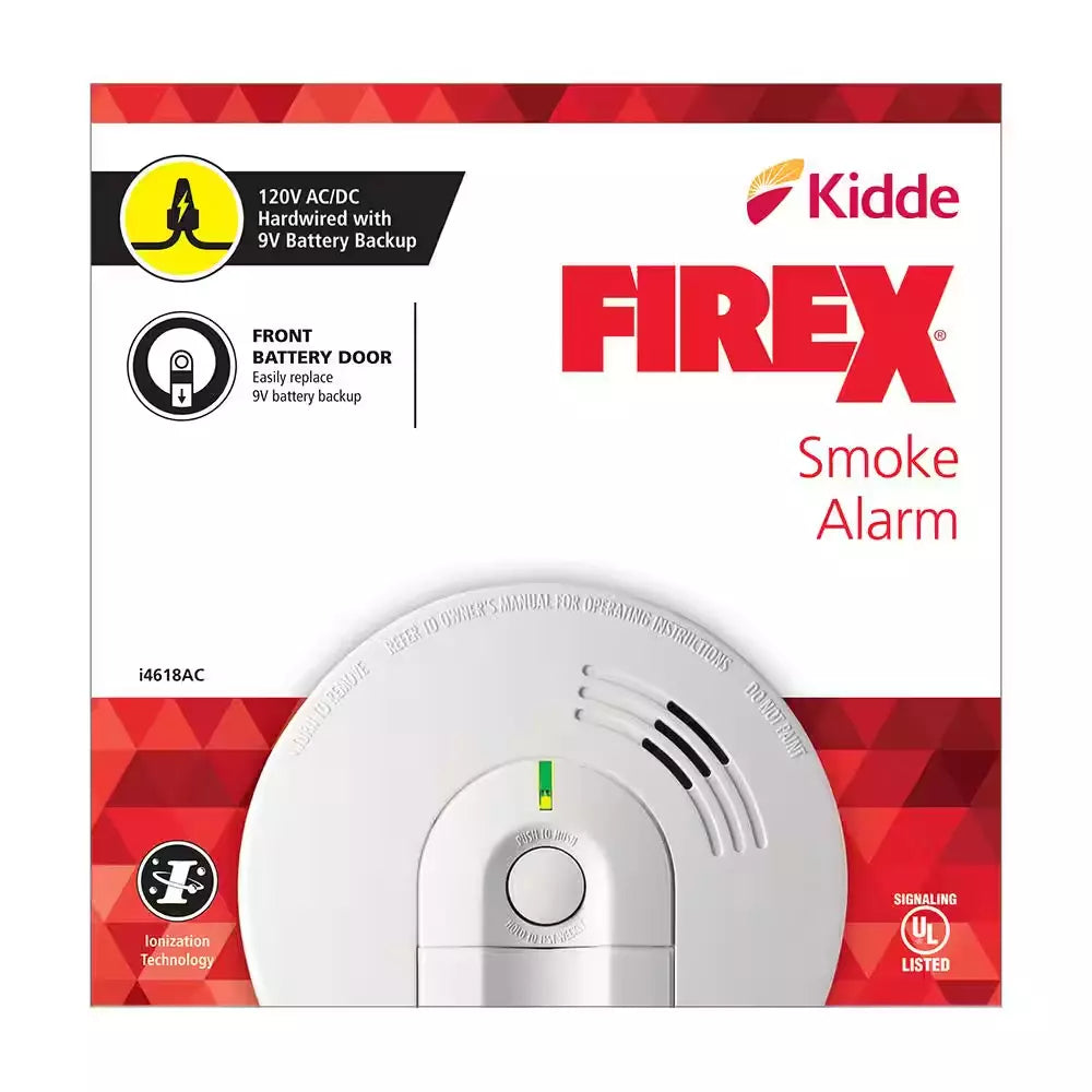 Firex 4-Pack Hardwired Smoke Detector with Ionization Sensor