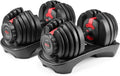 Bowflex SelectTech 552 Adjustable Dumbbells (pair), 2.3C23.8 kg, space-saving home fitness equipment