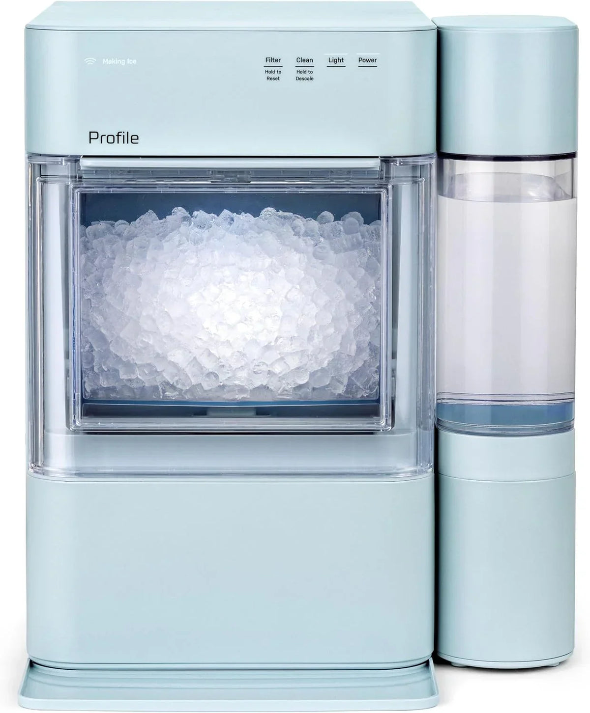 GE Profile Opal 2.0 XL with 1 Gallon Tank, Chewable Crunchable Countertop Nugget Ice Maker, Scoop included, 38 lbs in 24 hours, Pellet Ice Machine with WiFi & Smart Connected, Stainless Steel