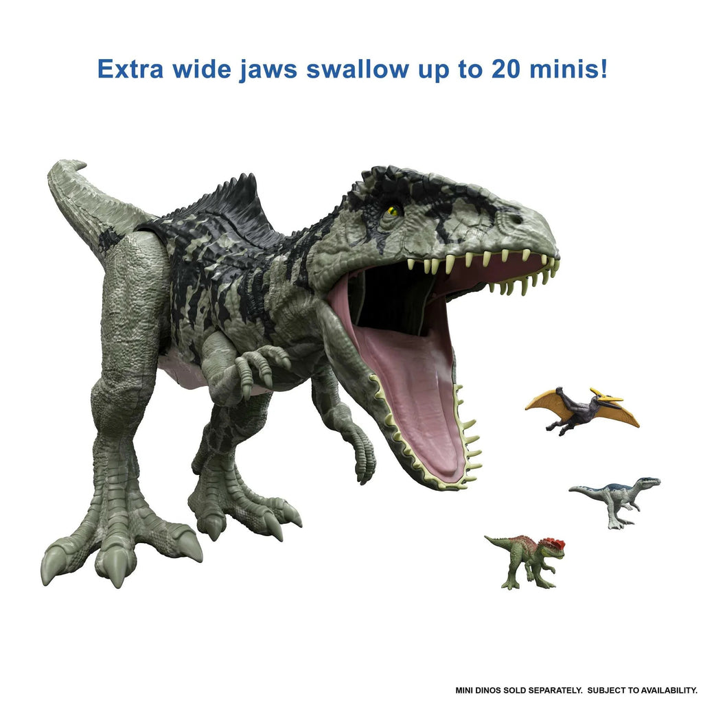 Jurassic World Dominion Super Colossal Giganotosaurus Figure, 14��� Tall, 3�� Long, Posable, Ages 4+