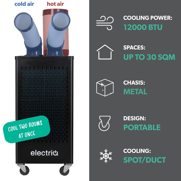 electriQ Heavy Duty 12000 BTU Portable Commercial Air