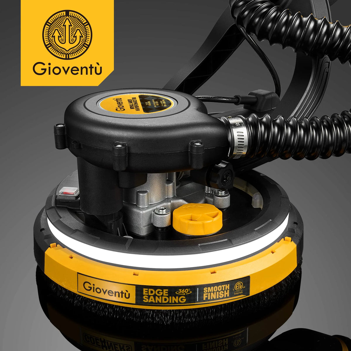 Giovent?? Electric Drywall Sander with Vacuum for Popcorn Ceiling