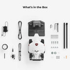LUBA 2 AWD 5000 Robot Lawn Mower (2024 Version), All-Wheel-Drive for 80% Slope, Perimeter Wire Free for 1.25 Acres, Cut Height 1.0"-2.7"