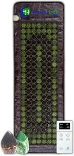 HealthyLine Far Infrared Heating Pad - Hot Stones Jade Tourmaline - Negative Ions - Mesh JT Mat Full 7224 Soft Light InfraMat Pro®