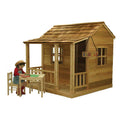 Outdoor Living Today Little Squirt 6 ft. Cedar Playhouse with Windows and Dutch Door