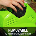 40V 10-inch Cordless Cultivator/Tiller with 40 Ah Battery and Charger, 27062