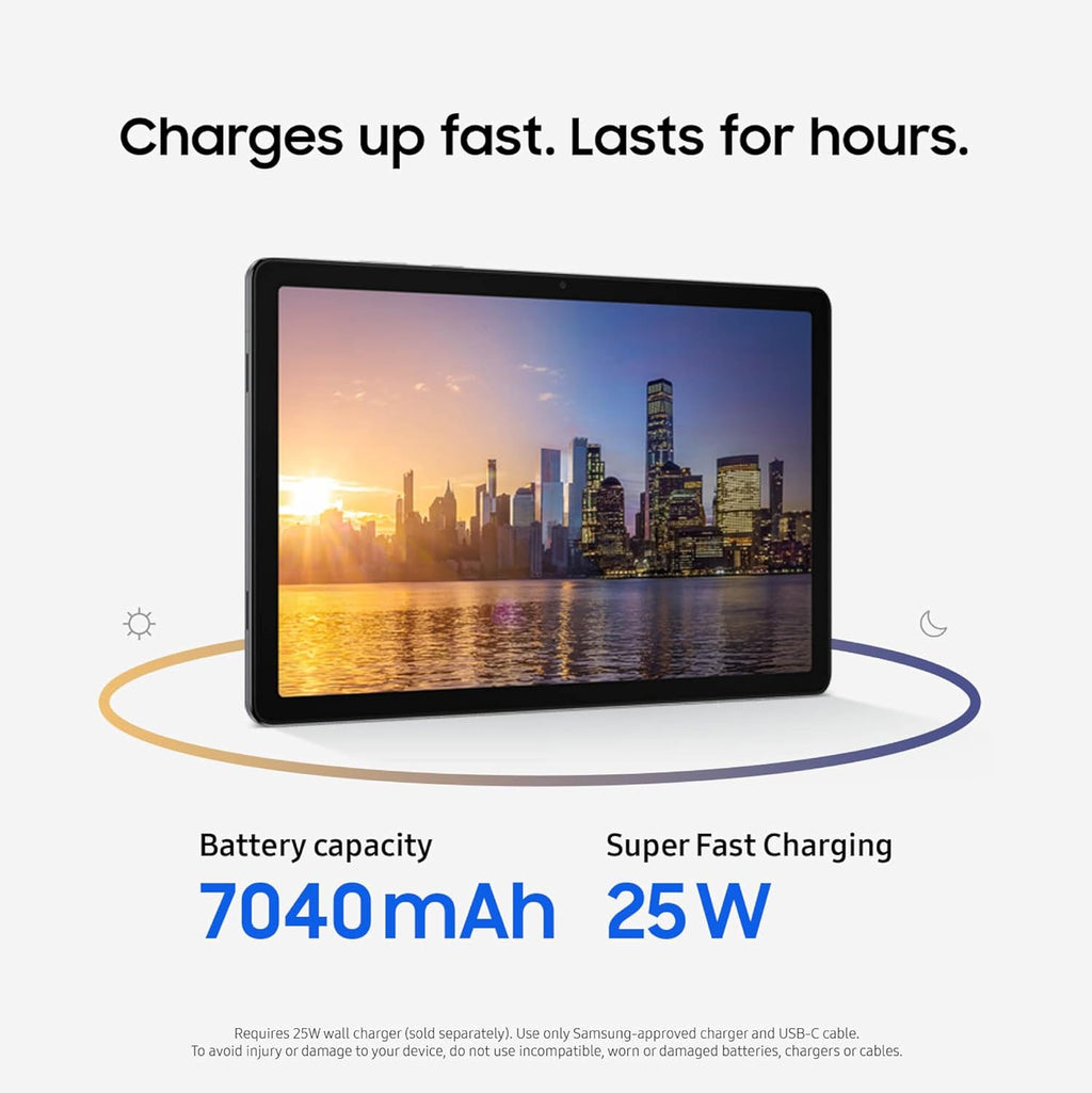 Samsung Galaxy Tab A11+ 6GB RAM, 128GB Storage, Optimized Performance, Long Lasting Battery, Expandable Storage, Large Display, Dolby Atmos Speakers, AI Assist, Slim, Light, 2 Year Warranty, Gray
