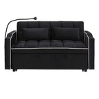 Fashionable modern and multi-functional foldable velvet sofa bed