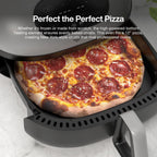 Typhur Dome 2 AI Smart Air Fryer, Large Flat Airfryer with Top & Bottom Heating, Self-cleaning Digital Fryer, PFAS free Ceramic Basket, Fits a 12" Pizza or Steaks, Whisper-Quiet, 120V