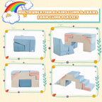 4 in 1 toddler foam climbing blocks, indoor soft climbing and crawling toys