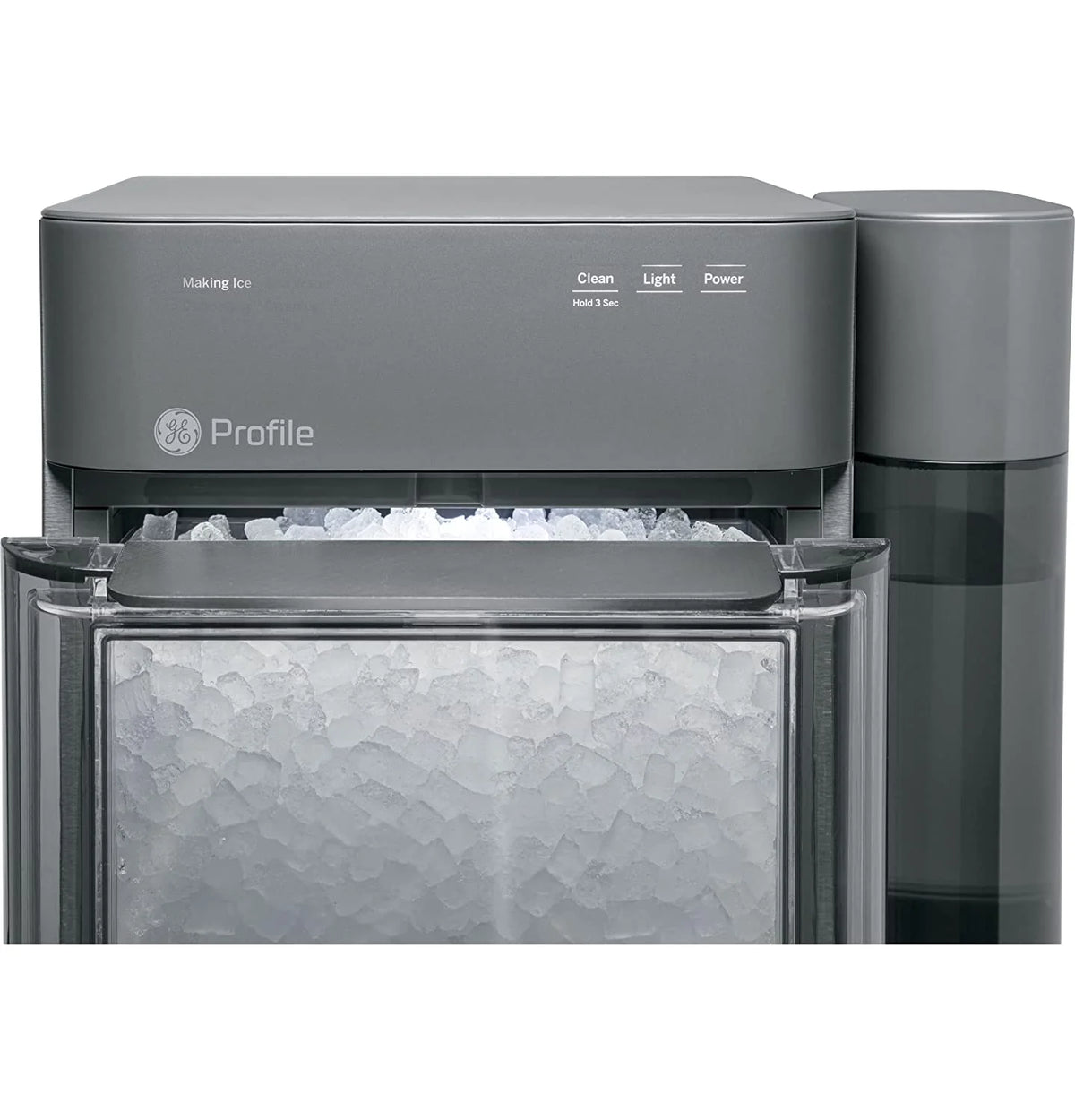 GE Profile Opal 2.0 | Countertop Nugget Ice Maker | Ice Machine with WiFi Connectivity | Smart Home Kitchen Essentials | Black Stainless