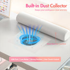 Manicure Table Glass Top w/Dust Collector