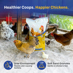 Premium Chicken Sand, Odor Eliminating Bedding for Coops, 50 Lb Bag, 8 Pack